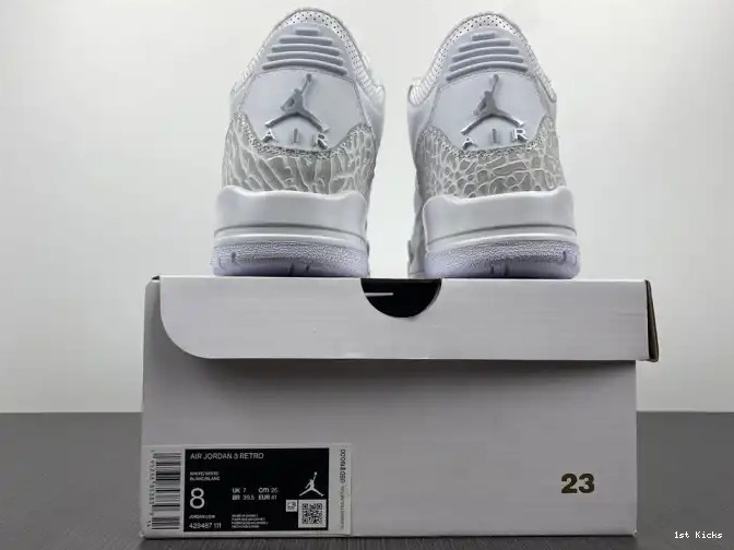 1st Kicks Retro 3 White' PS Jordan Air 'Triple 429487-111 0605